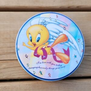 Vintage Looney Toons Angel Tweety Bird Tin